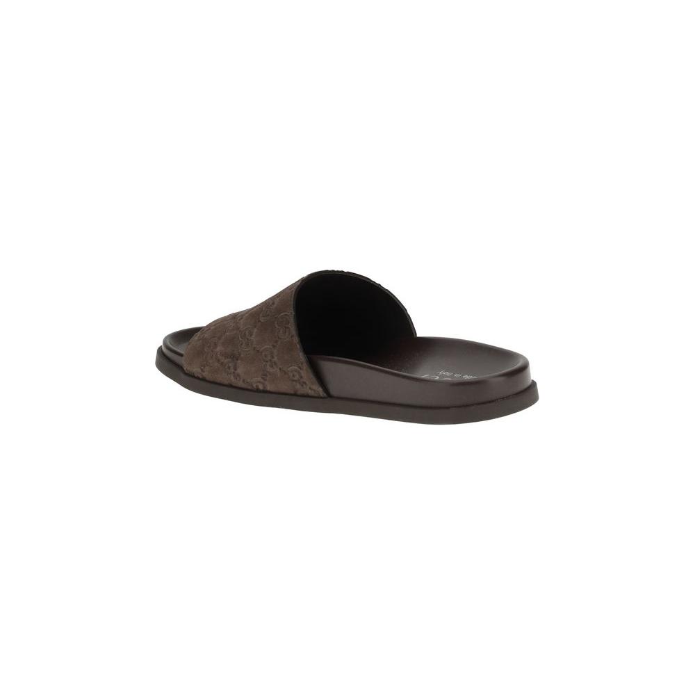 Gucci Slider Sandals Gucci Dark Slate Gray