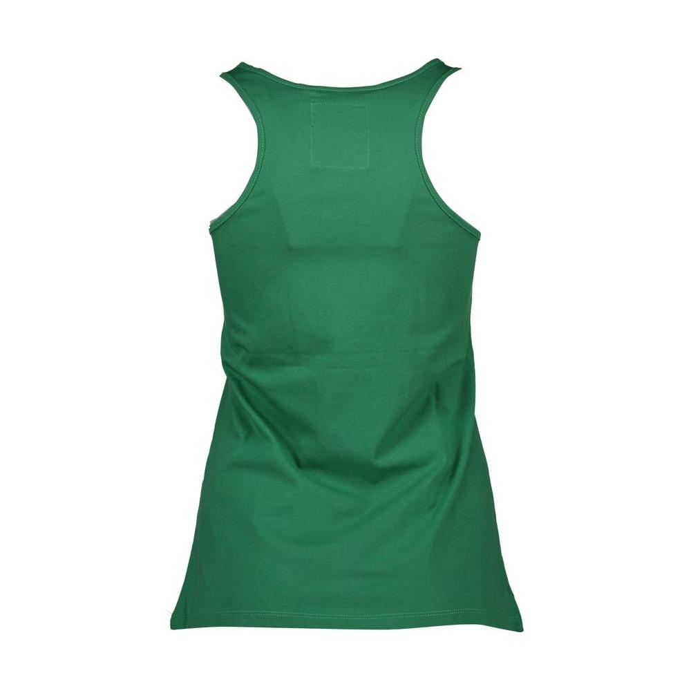Silvian Heach Green Cotton Women Tank Top Silvian Heach Sea Green