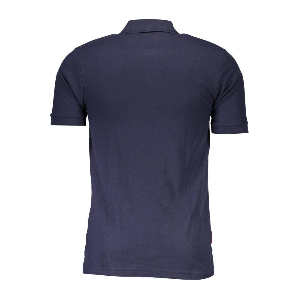 Slazenger Blue Cotton Polo Shirt Slazenger Dark Slate Gray