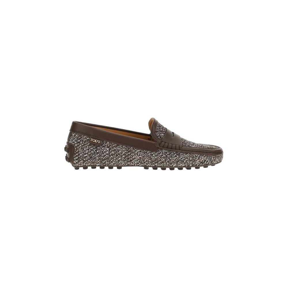 Tod's Tweed Gommino Loafers Tod's Dark Slate Gray
