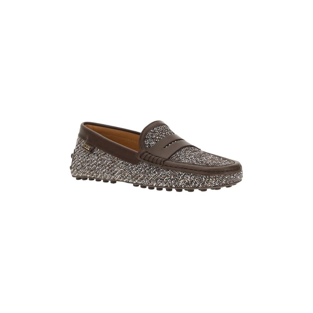 Tod's Tweed Gommino Loafers Tod's Dark Olive Green