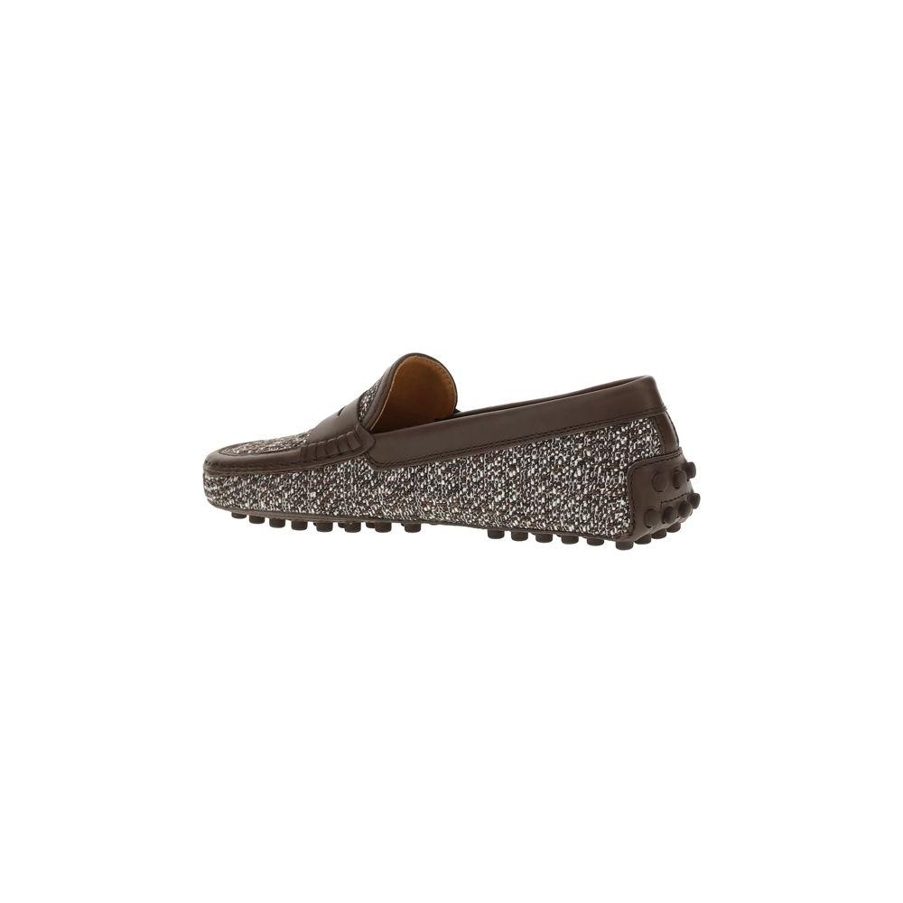 Tod's Tweed Gommino Loafers Tod's Dark Slate Gray