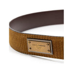 Dolce & Gabbana Brown Leather Belt