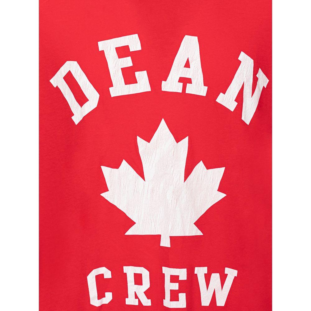 Dsquared² Red Cotton T-Shirt Dsquared² Firebrick
