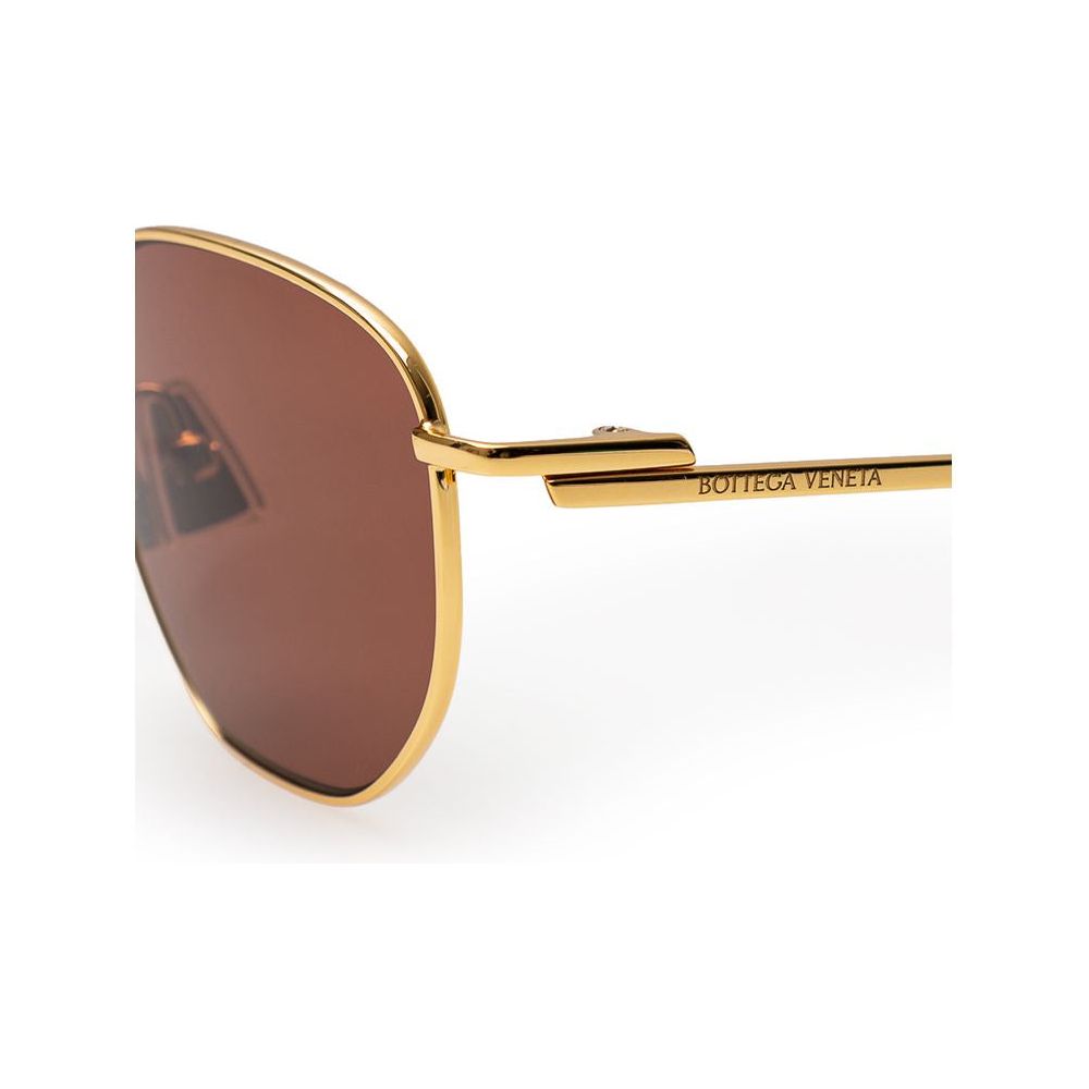 Bottega Veneta Gold Metal Sunglasses Bottega Veneta Beige