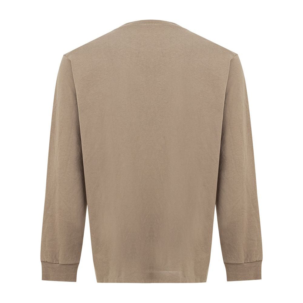 Dsquared² Beige Cotton T-Shirt Dsquared² Rosy Brown