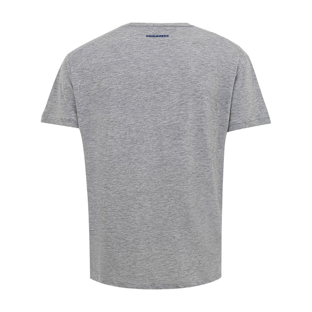 Dsquared² Gray Cotton T-Shirt Dsquared² Dark Gray