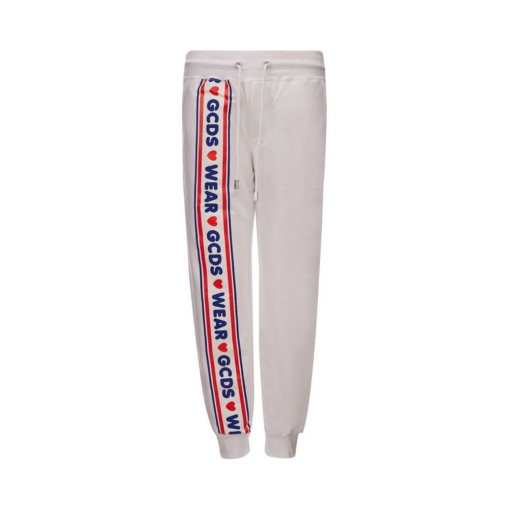 GCDS White Cotton Jeans & Pant GCDS Gray