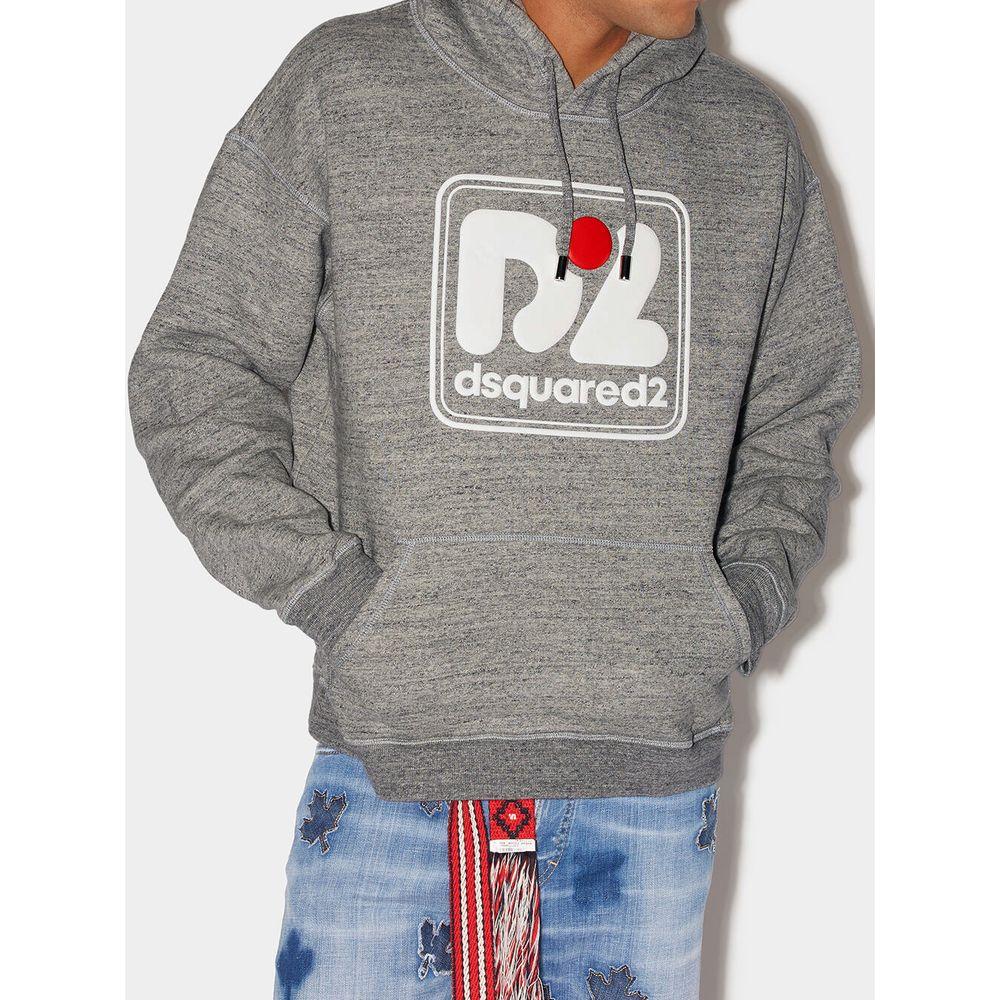Dsquared² Brown Cotton Sweater Dsquared² Light Slate Gray