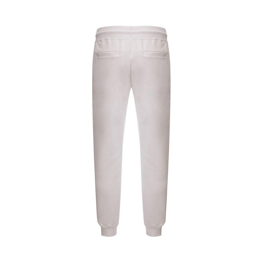 GCDS Elevate Your Wardrobe with Chic White Cotton Pants GCDS Gray