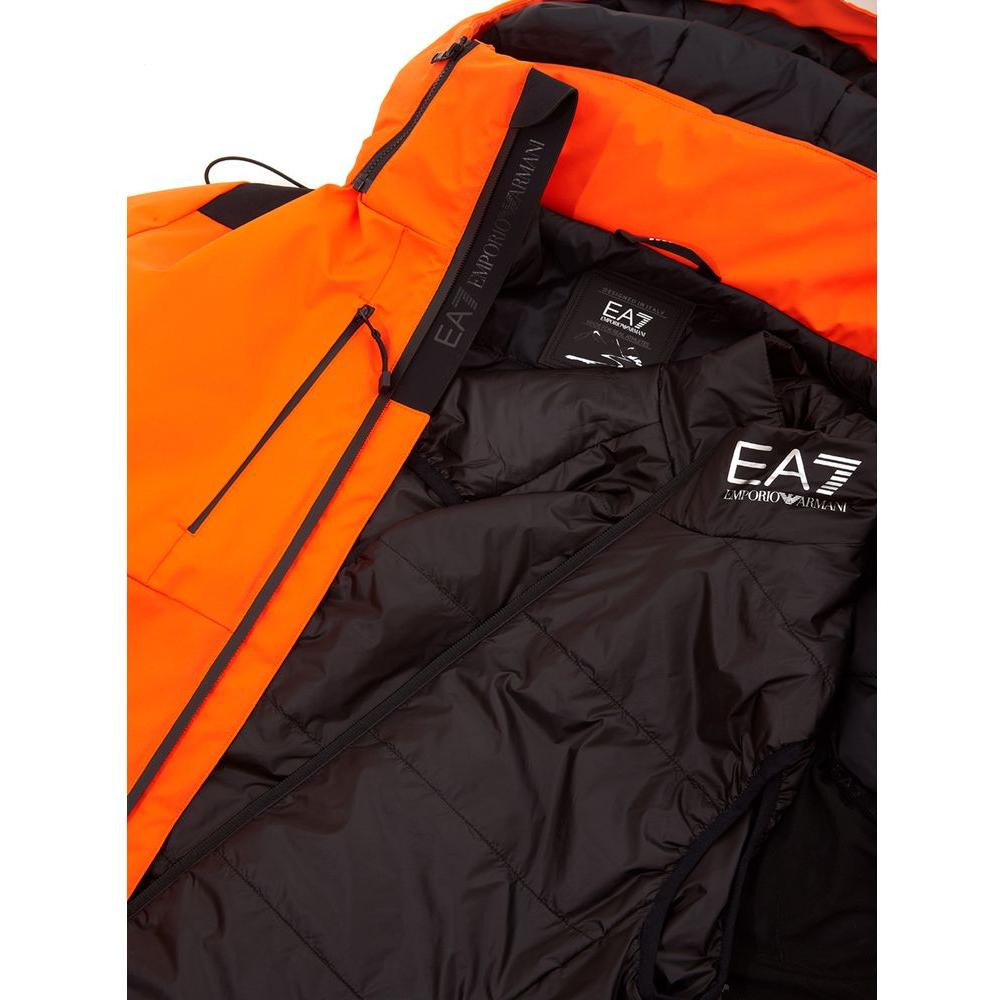 EA7 Emporio Armani Radiant Orange EA7 Lightweight Jacket EA7 Emporio Armani Black