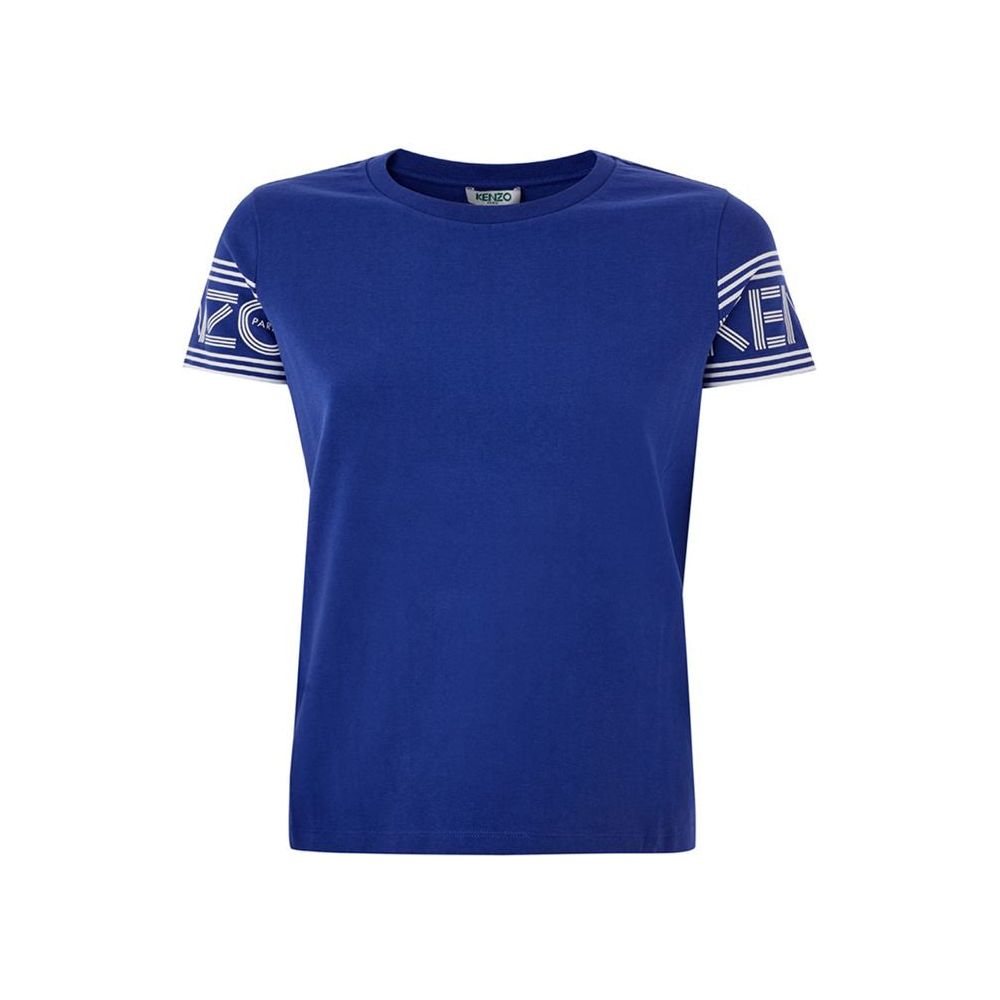 Kenzo Chic Blue Cotton Tee for Stylish Comfort Kenzo Midnight Blue