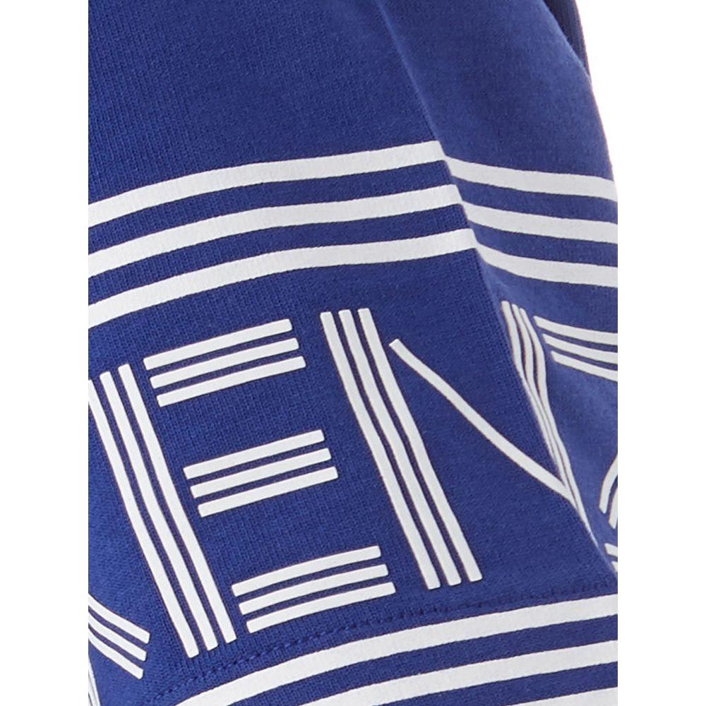 Kenzo Chic Blue Cotton Tee for Stylish Comfort Kenzo Dark Slate Blue