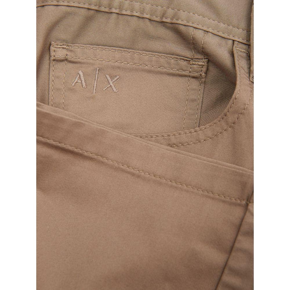 Armani Exchange Brown Cotton Jeans & Pant Armani Exchange Dim Gray