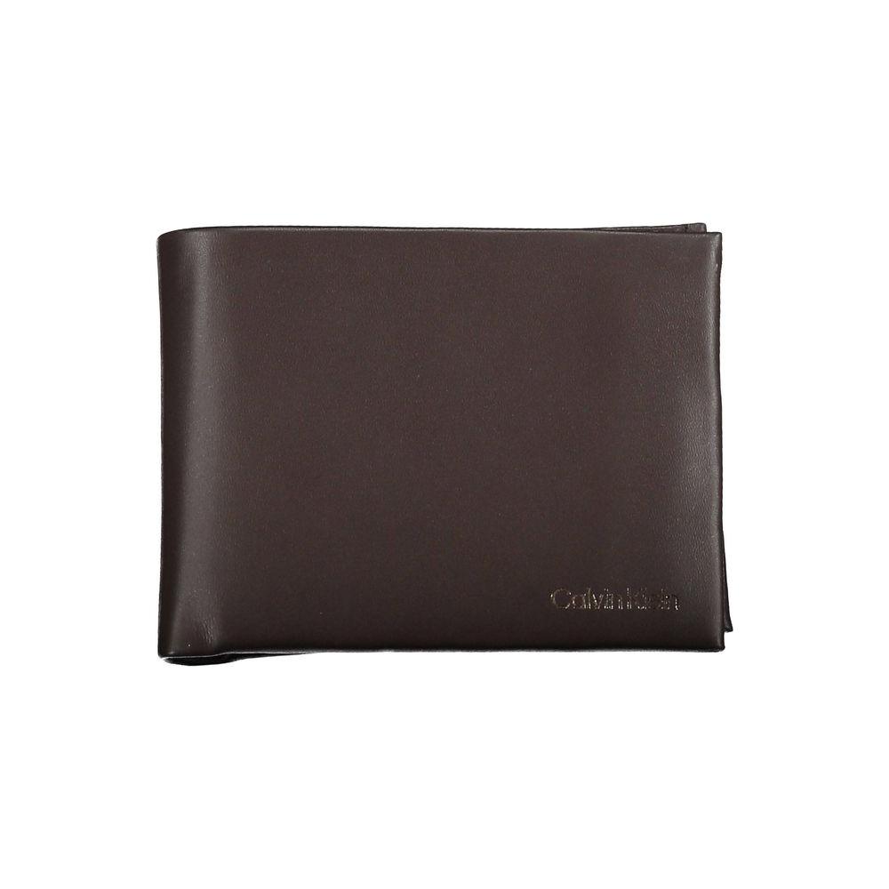 Calvin Klein Elegant Leather Dual-Compartment Wallet Calvin Klein Dark Slate Gray