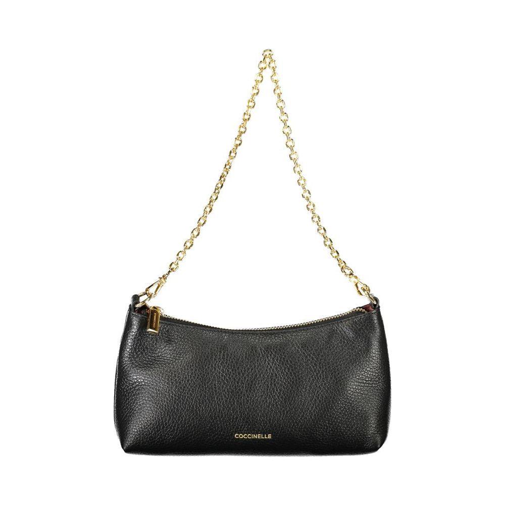 Coccinelle Black Leather Handbag Coccinelle Dark Slate Gray