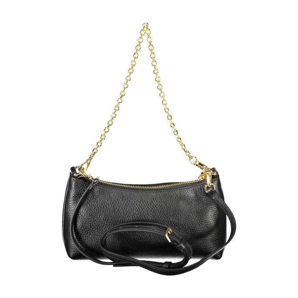 Coccinelle Black Leather Handbag Coccinelle Dark Slate Gray