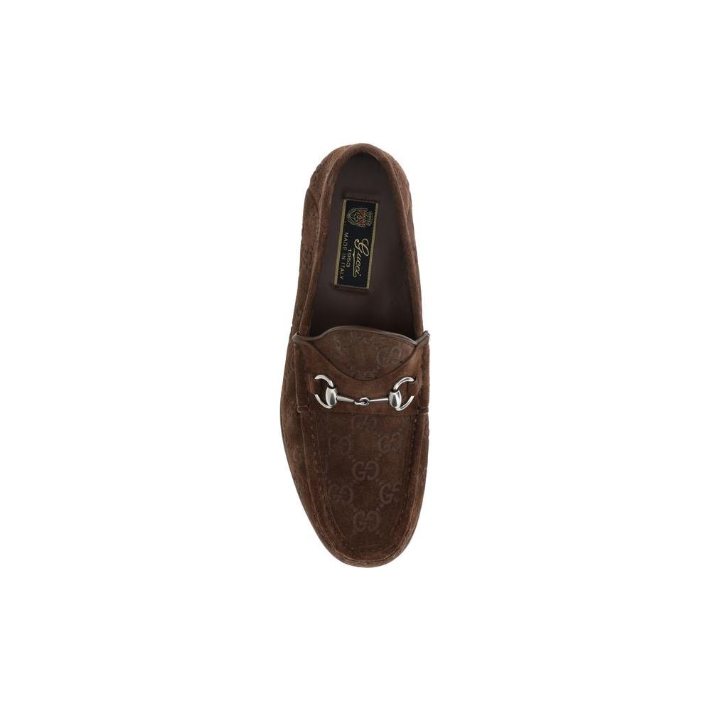 Gucci Suede Horsebit 1953 Loafers Gucci Dark Slate Gray