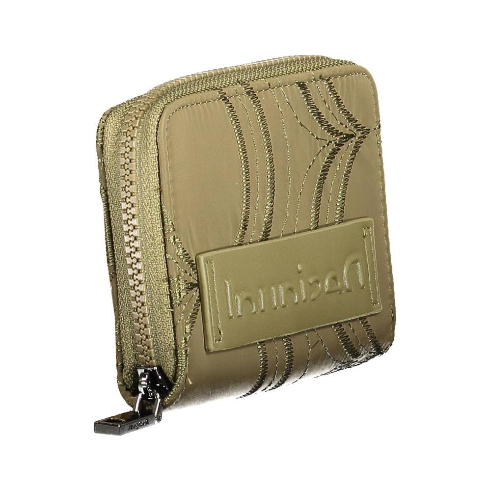 Desigual Green Polyester Women Wallet Desigual Dim Gray