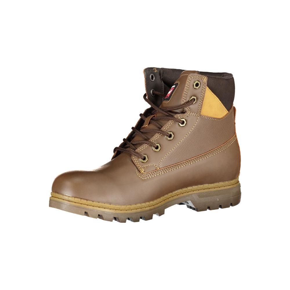 Carrera Chic Lace-Up Boots with Contrasting Details Carrera Dim Gray