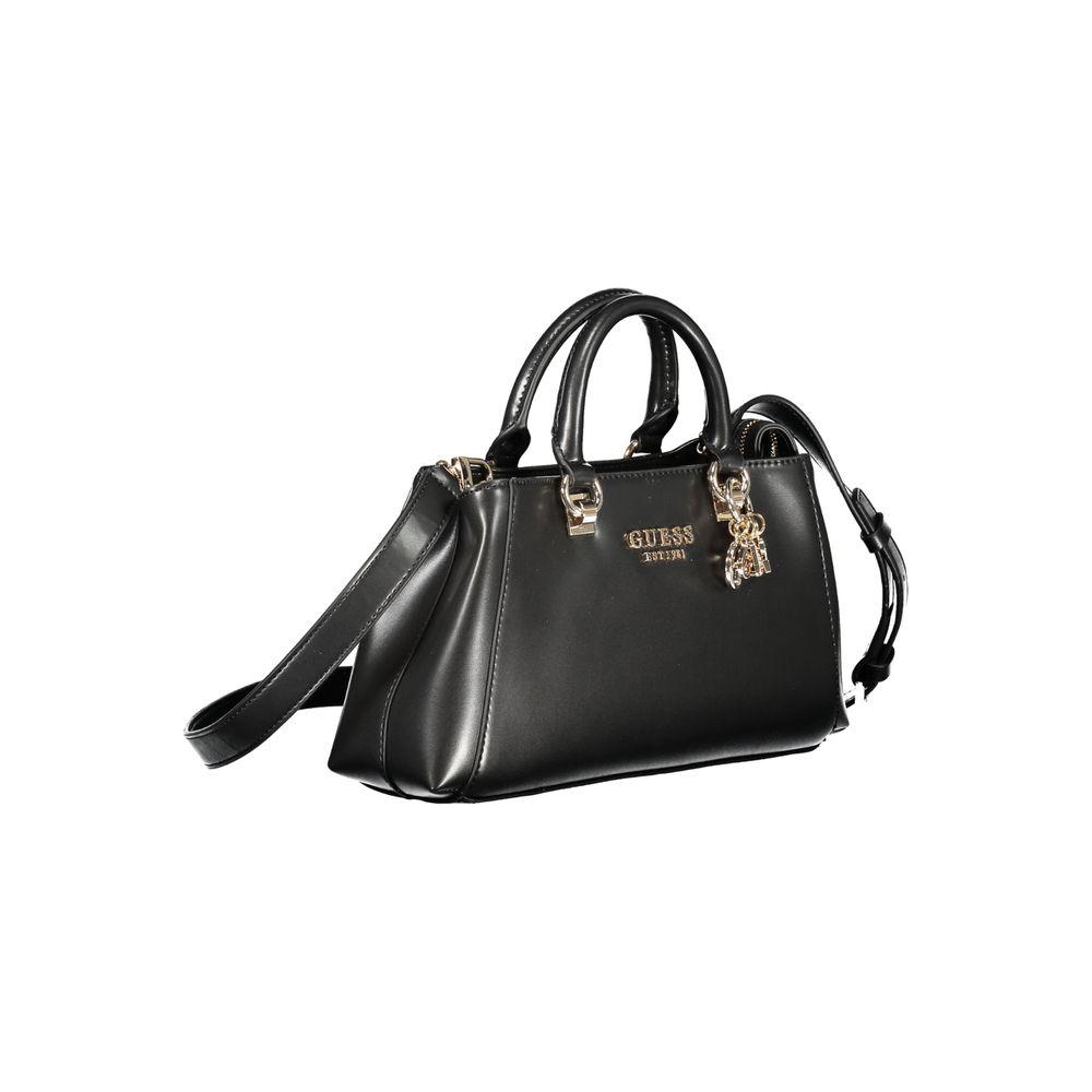 Guess Jeans Black Polyethylene Handbag Guess Jeans Dark Slate Gray