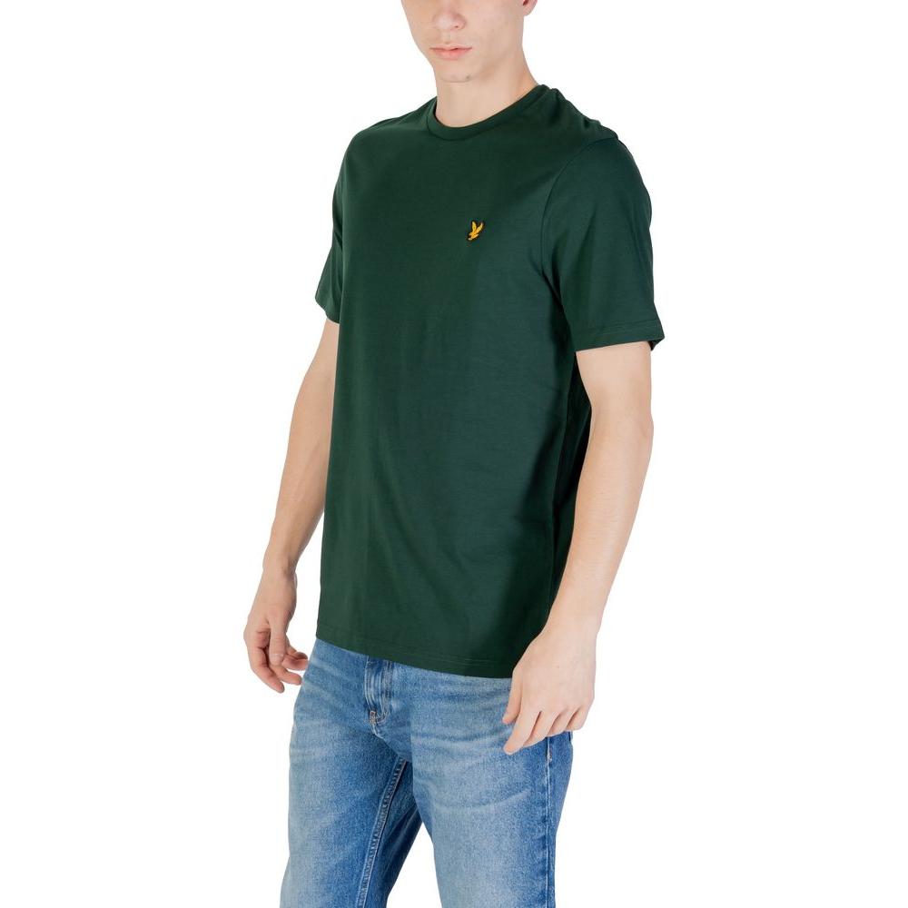 Lyle & Scott Green Cotton T-Shirt Lyle & Scott Tan