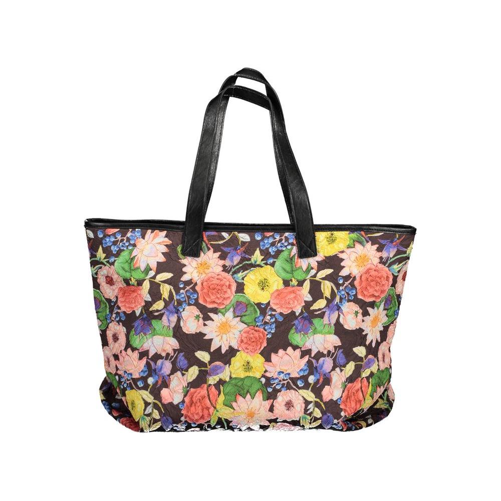Desigual Black Polyethylene Women Handbag Desigual Tan