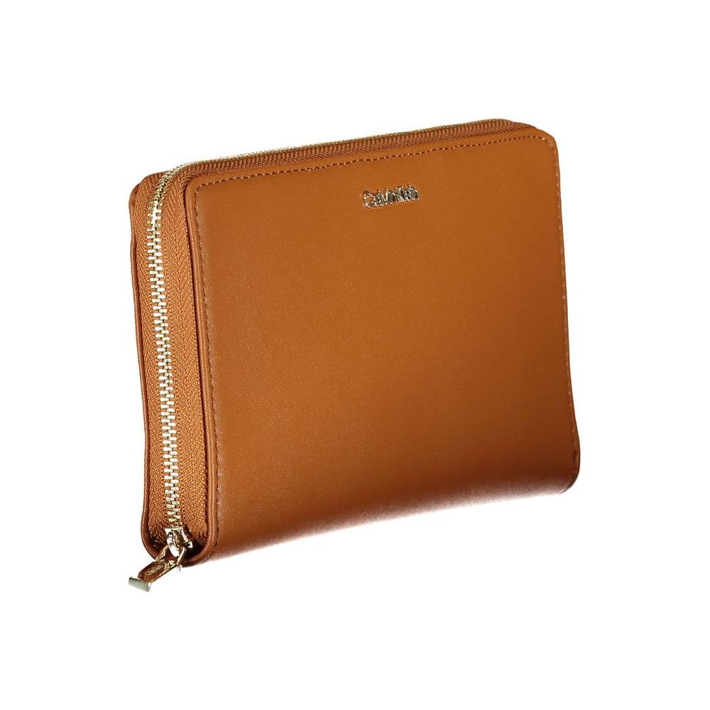 Calvin Klein Brown Polyethylene Women Wallet Calvin Klein Sienna