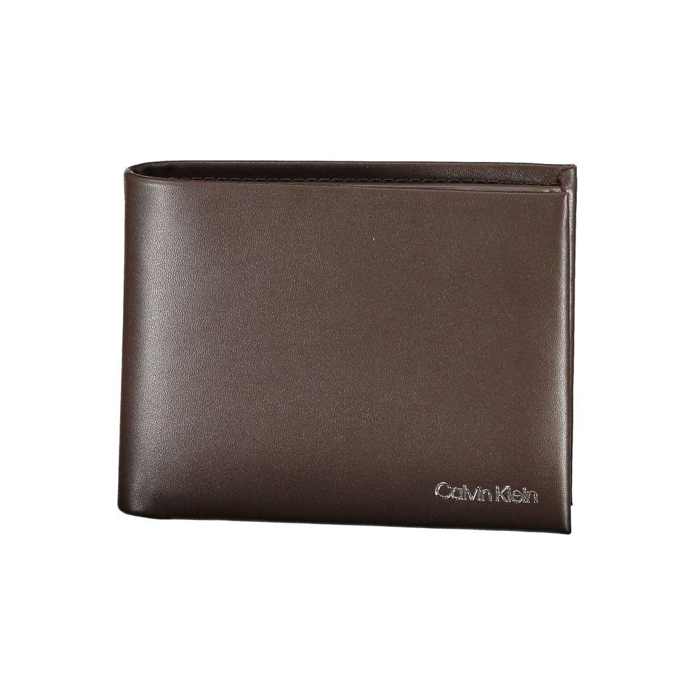 Calvin Klein Elegant Leather Wallet with RFID Block Calvin Klein Dark Slate Gray
