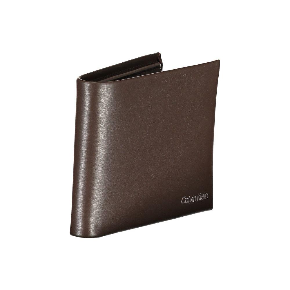 Calvin Klein Elegant Leather Wallet with RFID Block Calvin Klein Dark Slate Gray