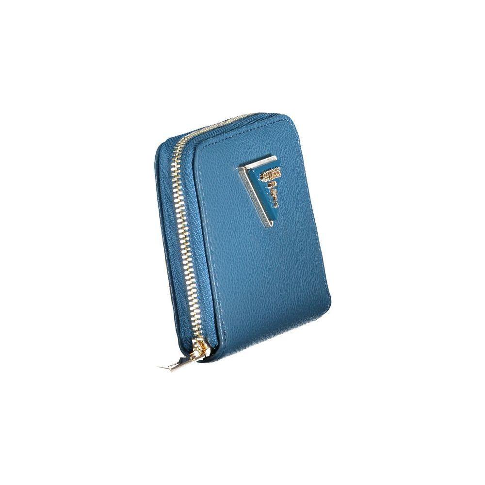 Guess Jeans Blue Polyethylene Wallet Guess Jeans Steel Blue