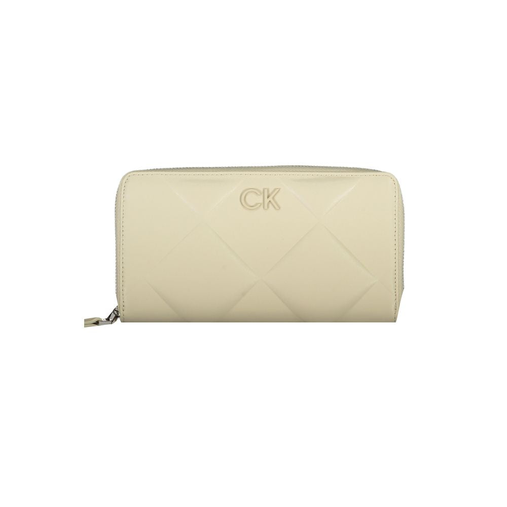 Calvin Klein Beige Polyester Wallet Calvin Klein Gray