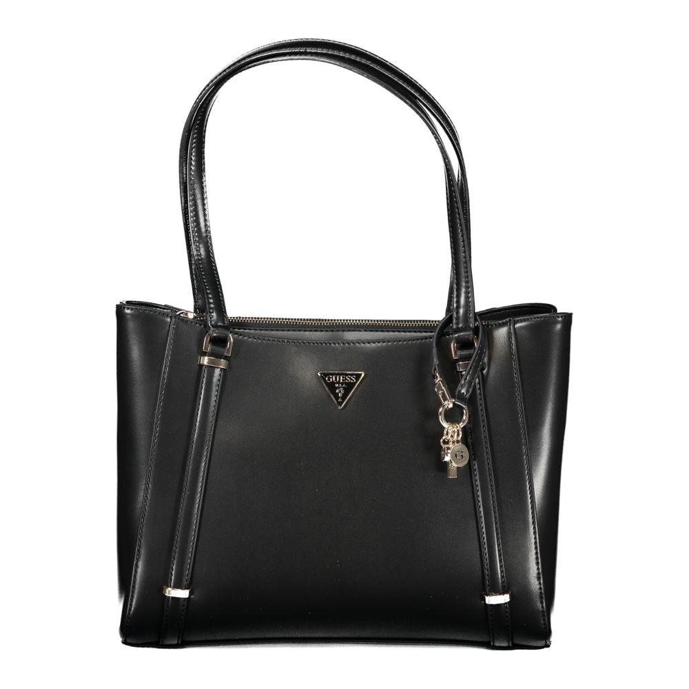 Guess Jeans Black Polyethylene Handbag Guess Jeans Dark Slate Gray