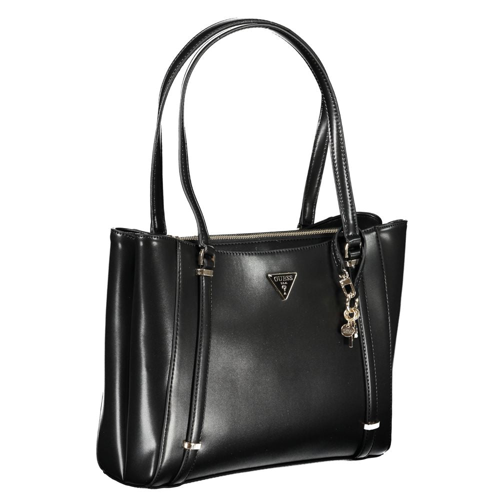 Guess Jeans Black Polyethylene Handbag Guess Jeans Dark Slate Gray