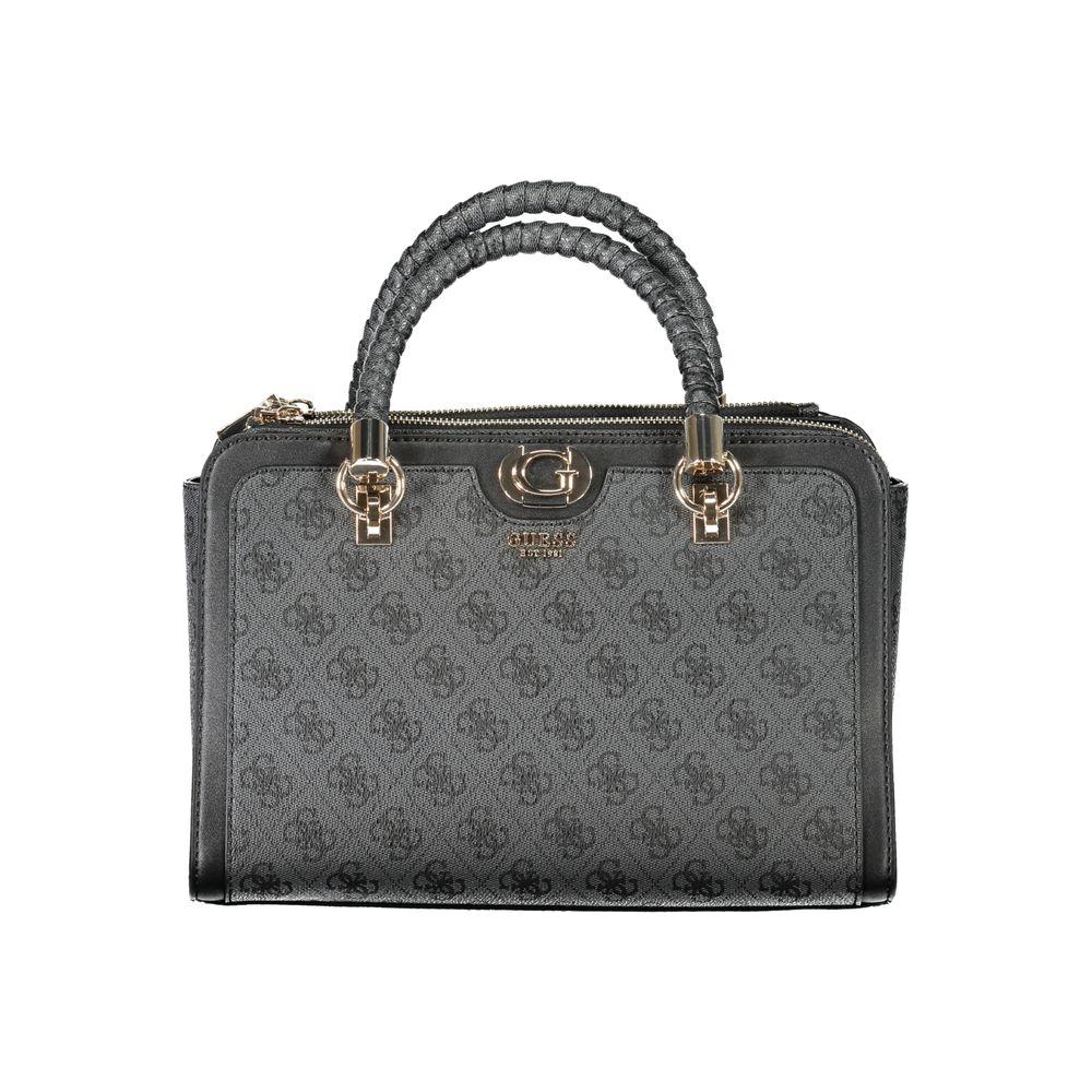 Guess Jeans Black Polyethylene Women Handbag Guess Jeans Dim Gray