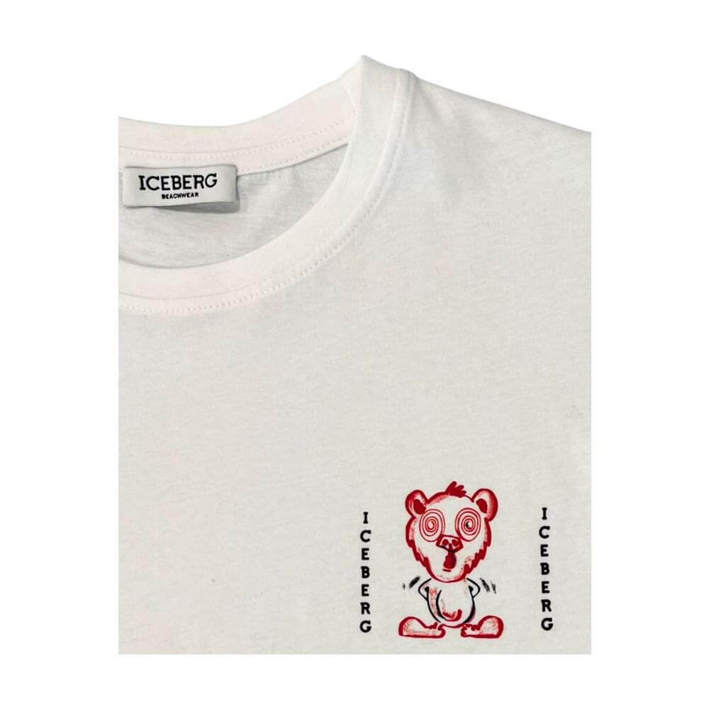 Iceberg White Cotton Men T-Shirt