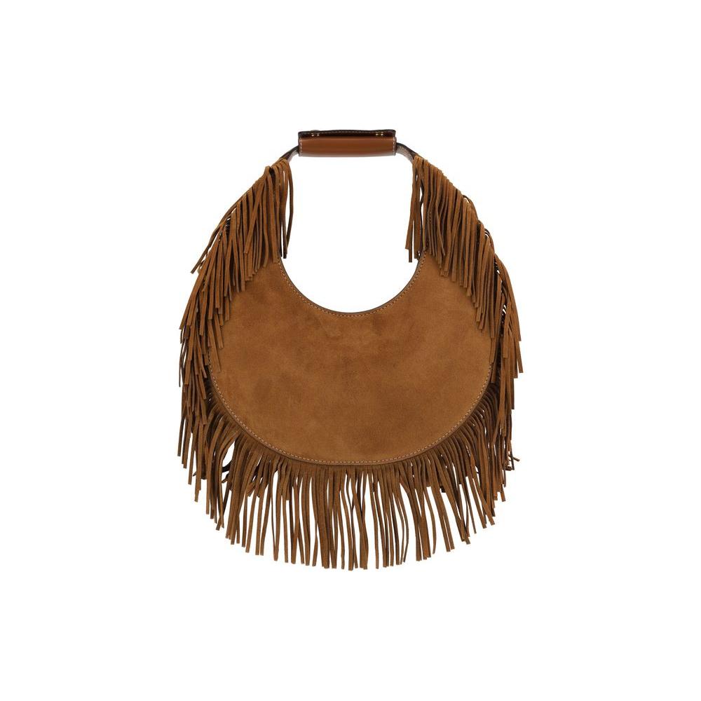 Staud Moon Shoulder Bag Staud Saddle Brown