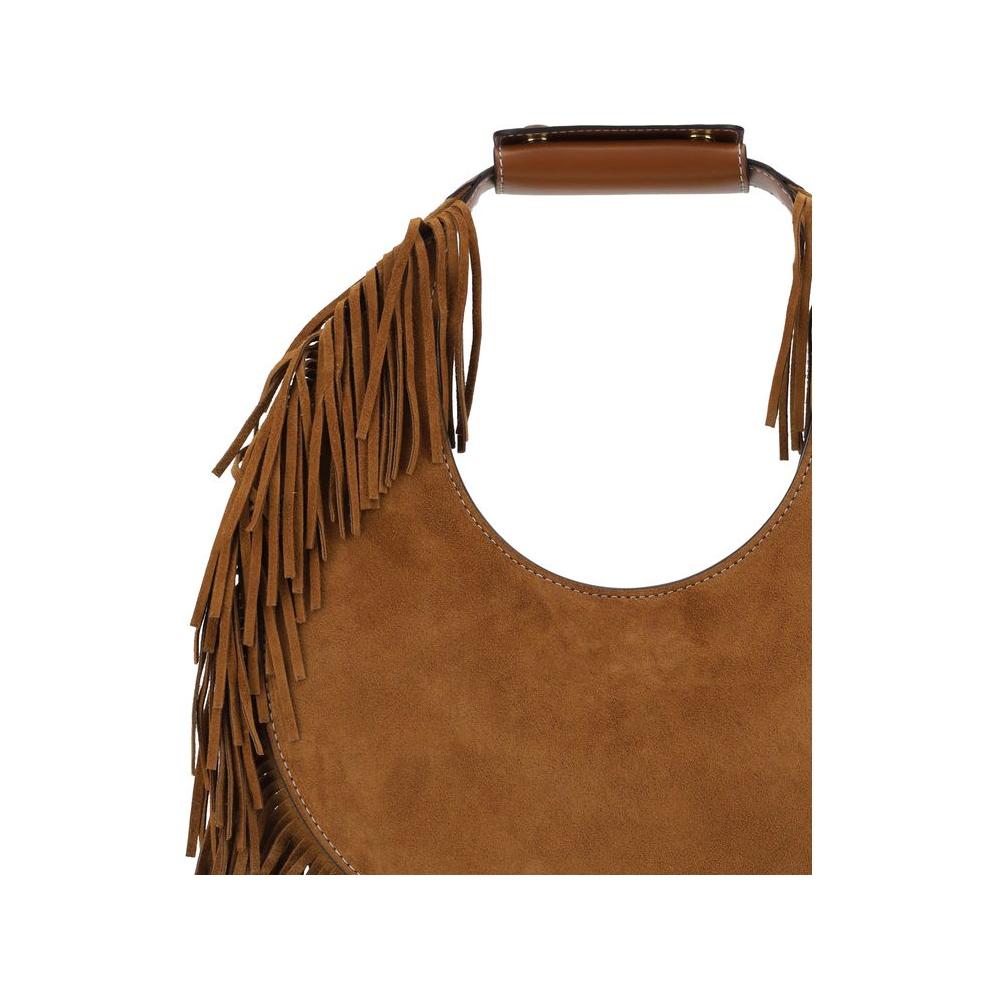 Staud Moon Shoulder Bag Staud Saddle Brown