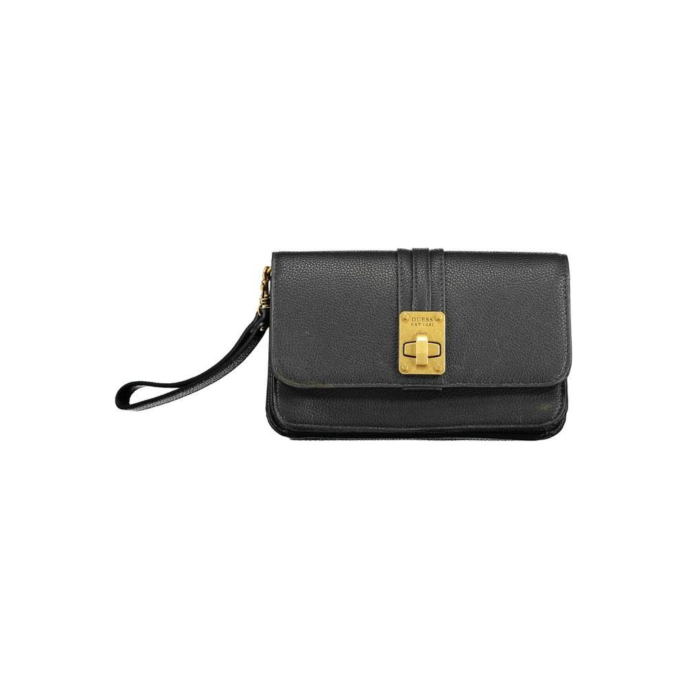 Guess Jeans Black Polyethylene Women Wallet Guess Jeans Dark Slate Gray
