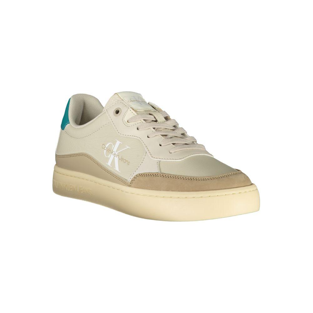 Calvin Klein Beige Polyester Sneaker Calvin Klein Gray