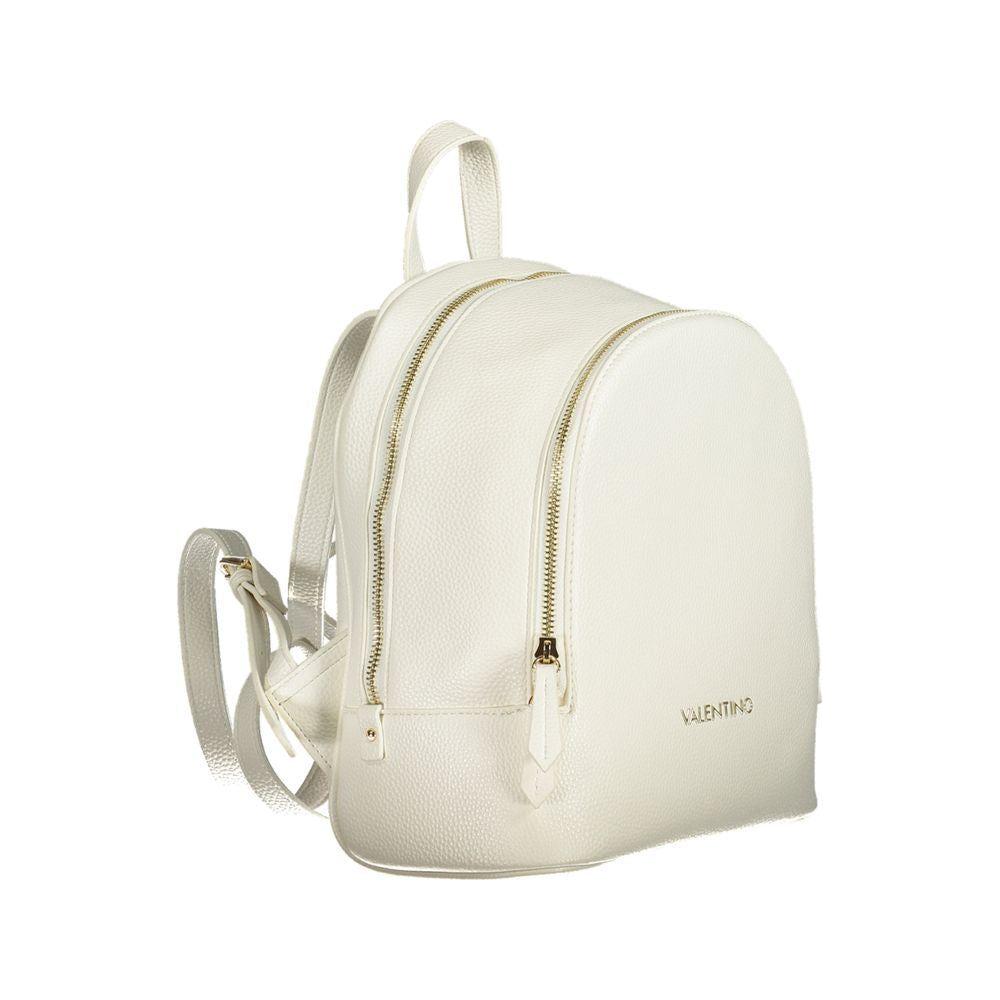 Valentino Bags White Polyethylene Backpack Valentino Bags Light Gray