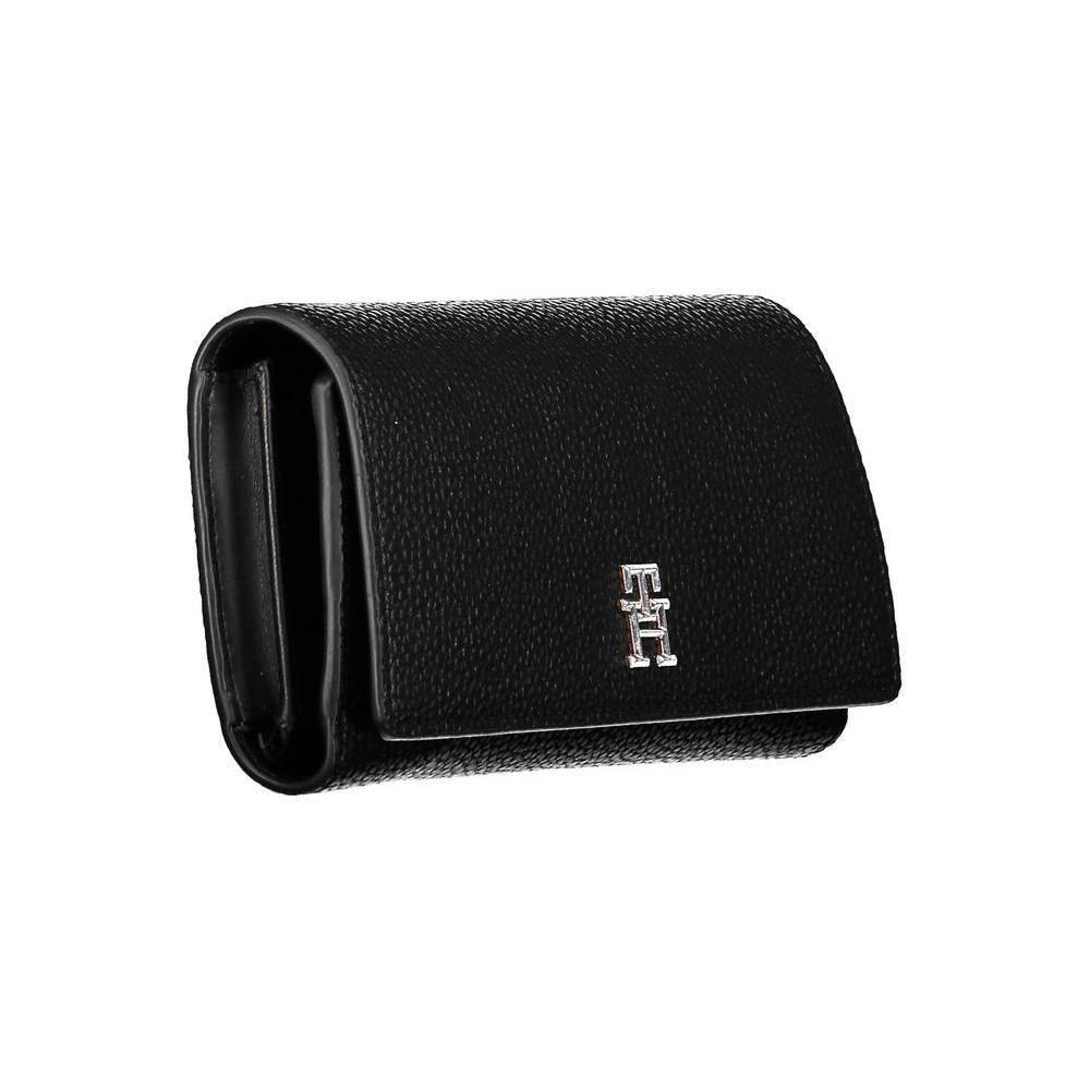 Tommy Hilfiger Black Polyethylene Women Wallet Tommy Hilfiger Black