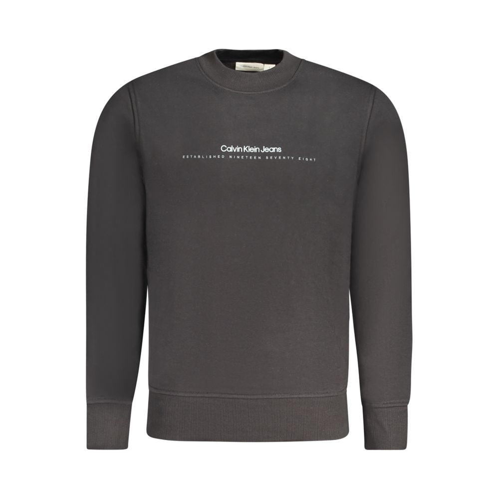 Calvin Klein Black Cotton Men Sweater Calvin Klein Dark Slate Gray