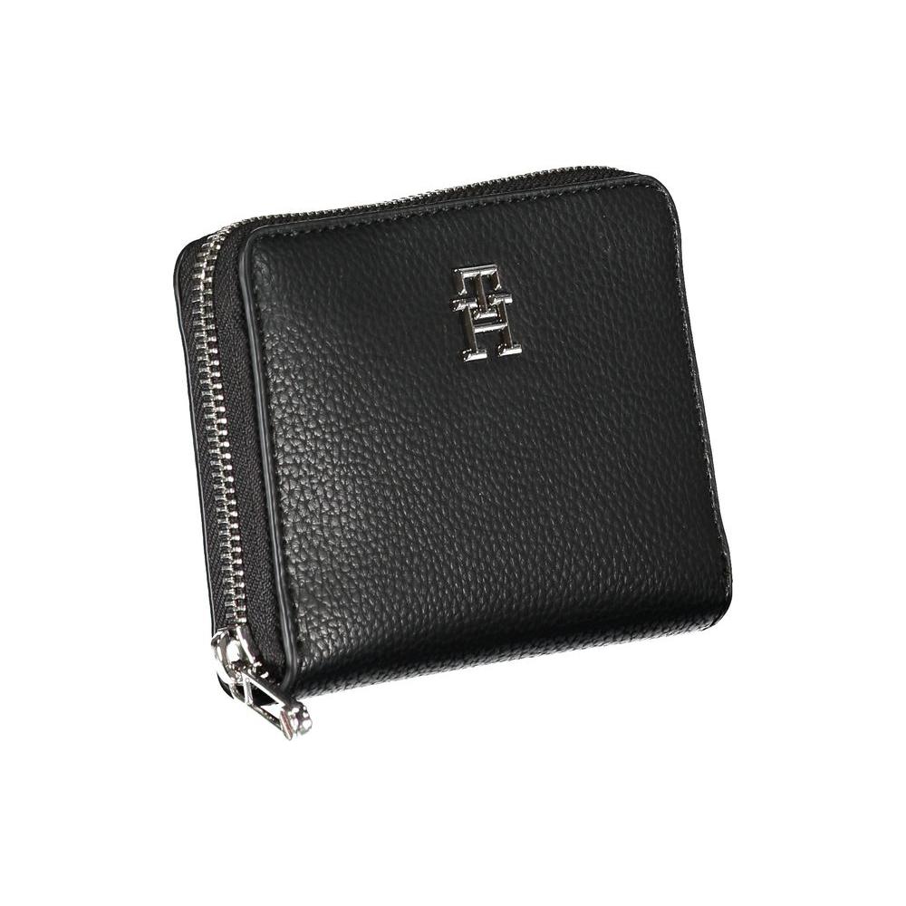 Tommy Hilfiger Elegant Black Polyethylene Wallet Tommy Hilfiger Dark Slate Gray
