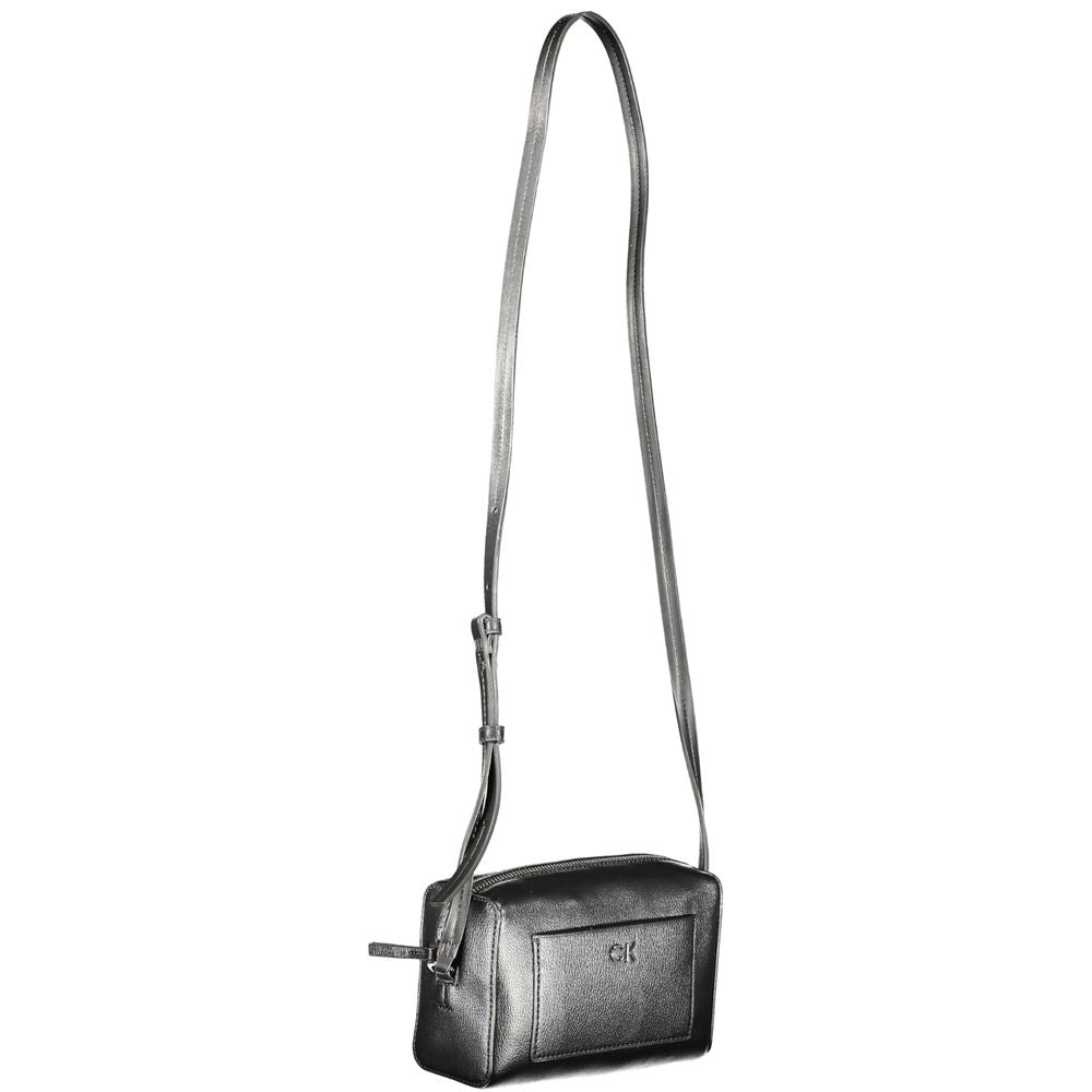 Calvin Klein Black Polyester Handbag Calvin Klein Dim Gray