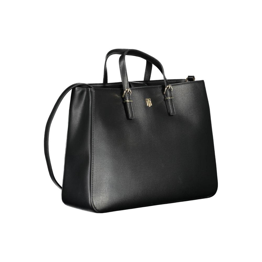 Tommy Hilfiger Black Polyethylene Women Handbag Tommy Hilfiger Dark Slate Gray