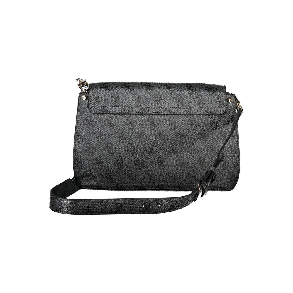 Guess Jeans Black Polyethylene Handbag Guess Jeans Dark Slate Gray