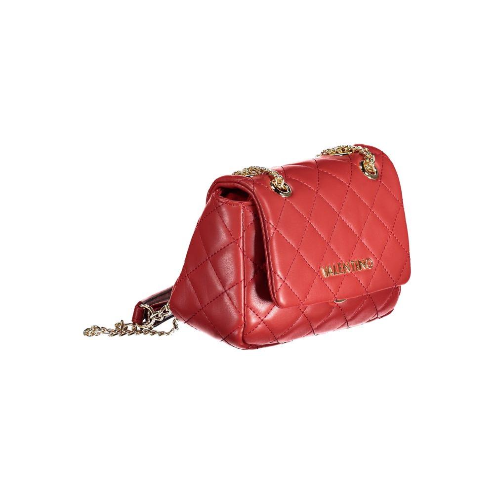 Valentino Bags Red Polyethylene Handbag Valentino Bags Maroon