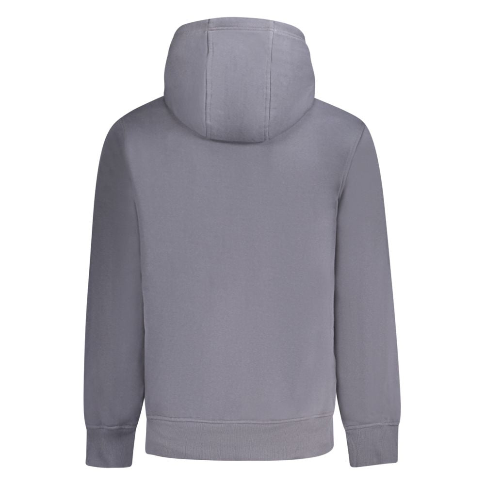 Calvin Klein Blue Cotton Men Sweater Calvin Klein Slate Gray
