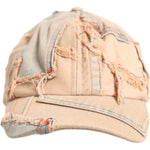 Dolce & Gabbana Dolce & Gabbana Beige Tattered Cotton 6 Panels Baseball Cap HAT9821-58 1728,58 cm|M,67345645728,Accessories,Beige,Dolce & Gabbana,Hats & Caps - Men - Accessories,Material: 100% Cotton,Men,Men - Accessories,New with tags